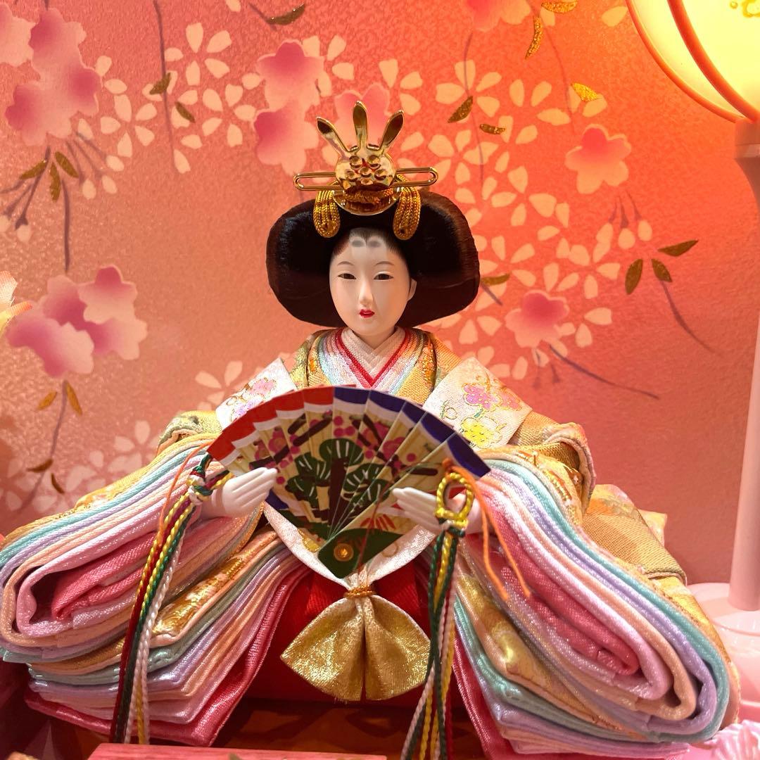 新品❗️新王飾り　ひな人形　雛飾り　おまけ付き 　送料無料　匿名配送　軽量