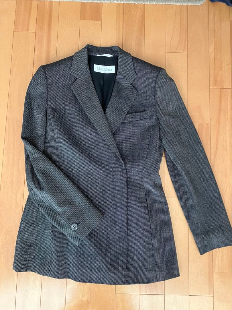 Max Mara テーラードジャケット ダークグレー