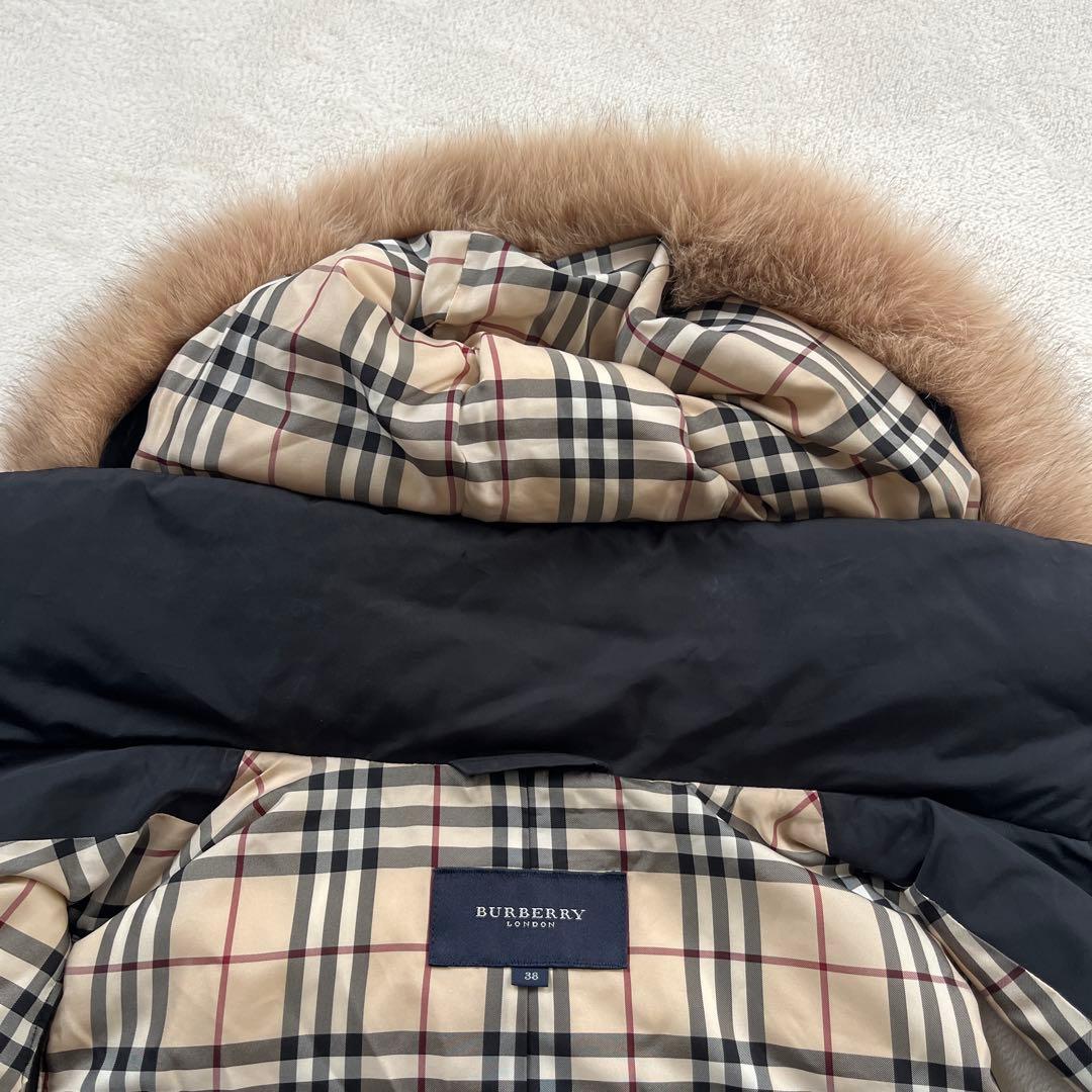 ●バーバリーロンドン　3way ダウンベスト　フーディ　ノバチェック　フォックス