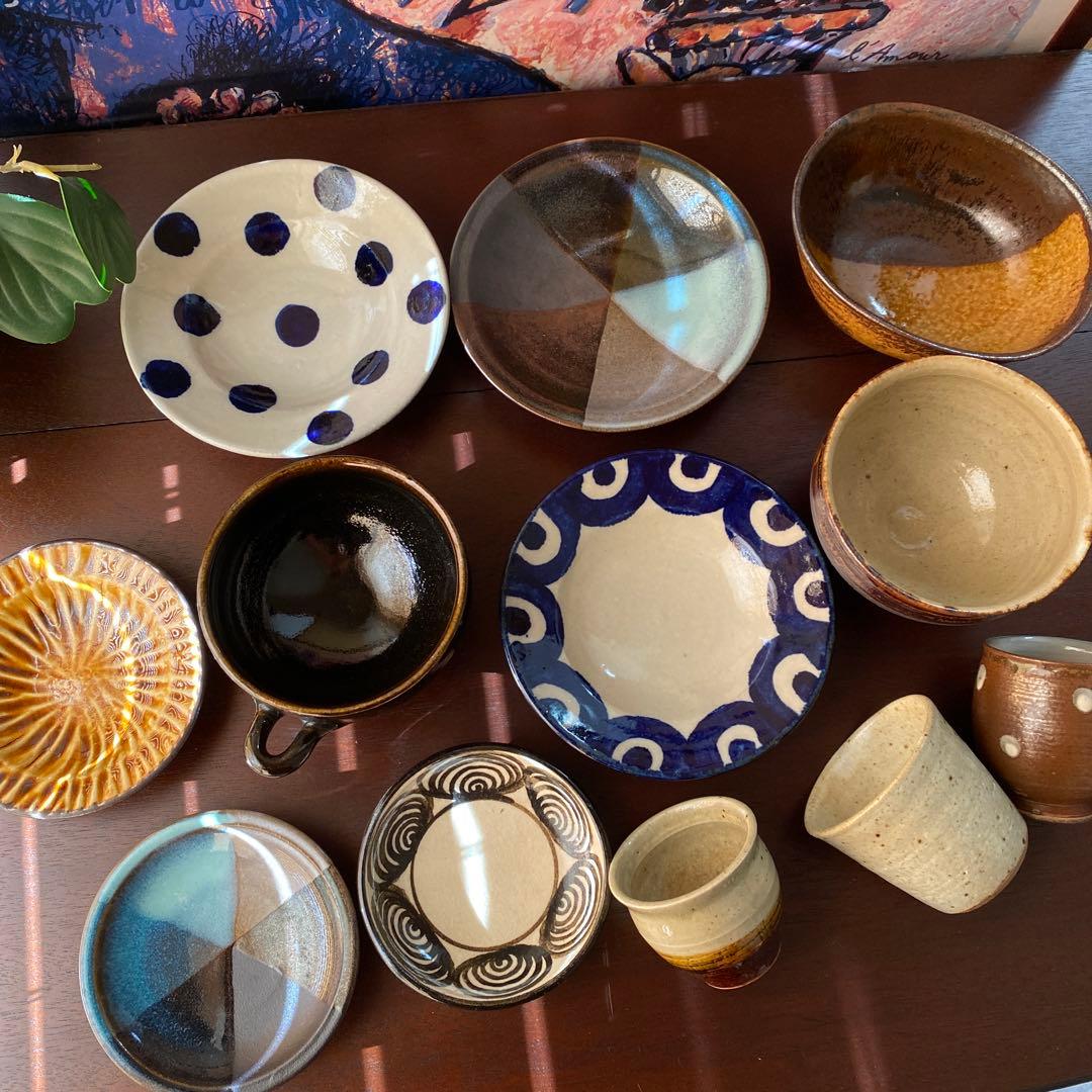 民藝　12点セット　器　皿　スープカップ　湯呑み