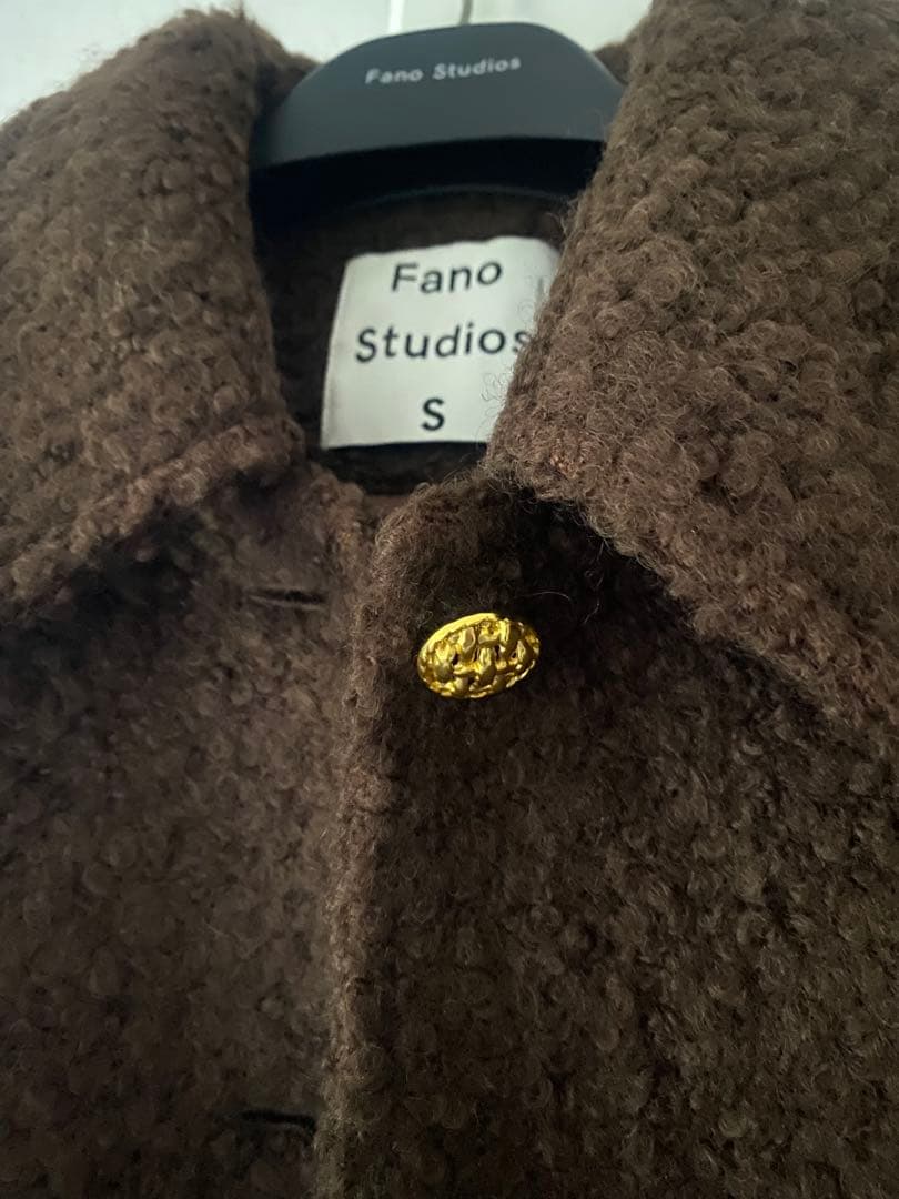 【中古】Fano Studios ボアジャケット ブラウン ショートコート