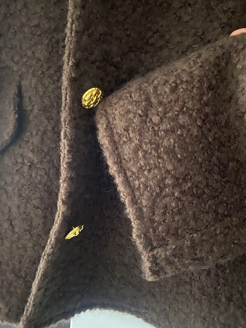 【中古】Fano Studios ボアジャケット ブラウン ショートコート