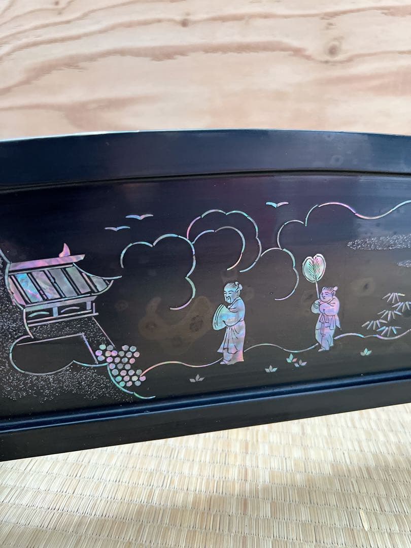 KATSUHIKO螺鈿装飾】刀掛け 三本掛け 刀台 刀置き 刀台座