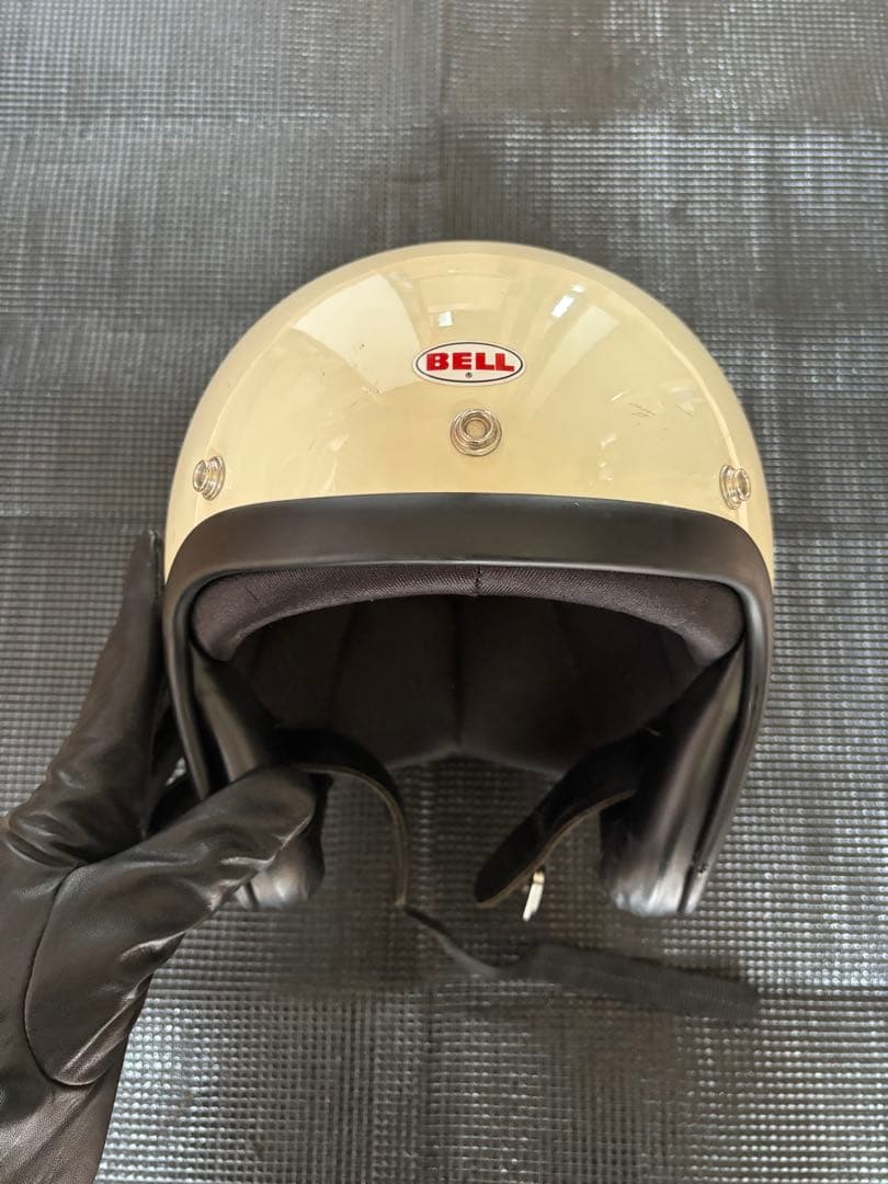 BELL 500-TXJ ジェットヘルメット アイボリー オーシャンビートル