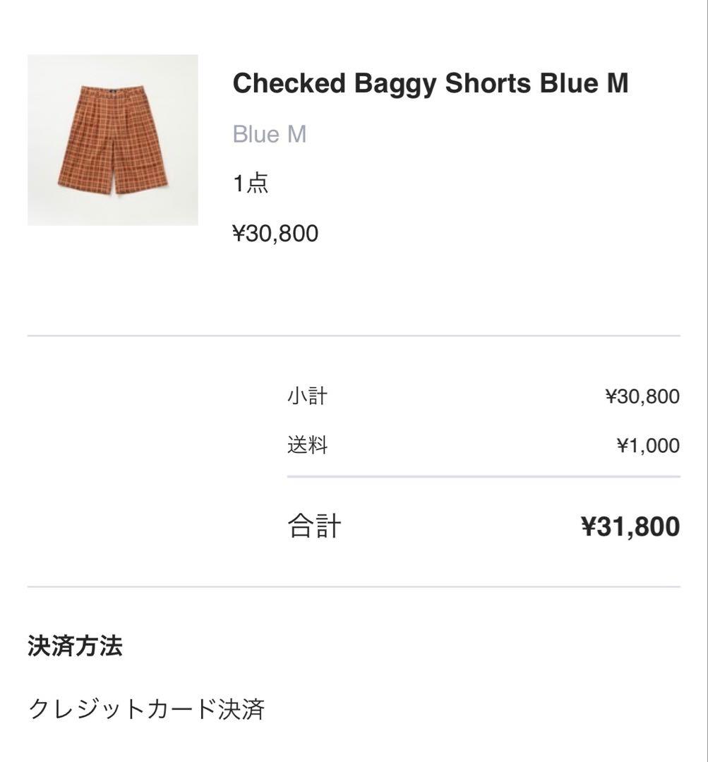 sol soonerorlater チェックバギーショーツM