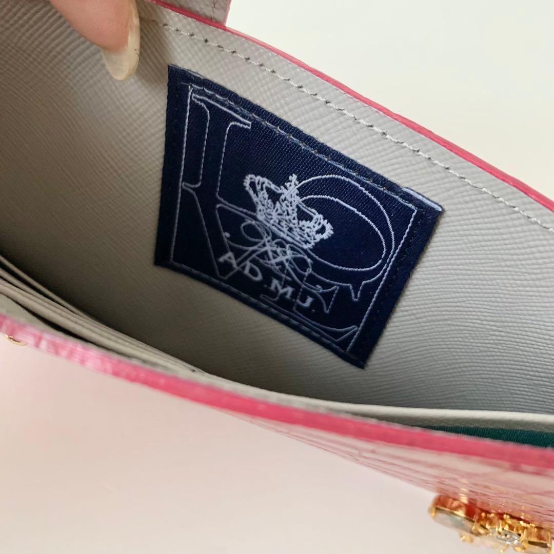 【A.D.M.J.】 ADMJ スリムウォレット　ビー　蜂　長財布　クロコ