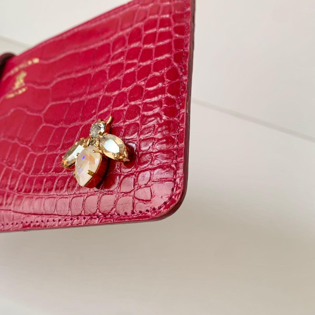 【A.D.M.J.】 ADMJ スリムウォレット　ビー　蜂　長財布　クロコ