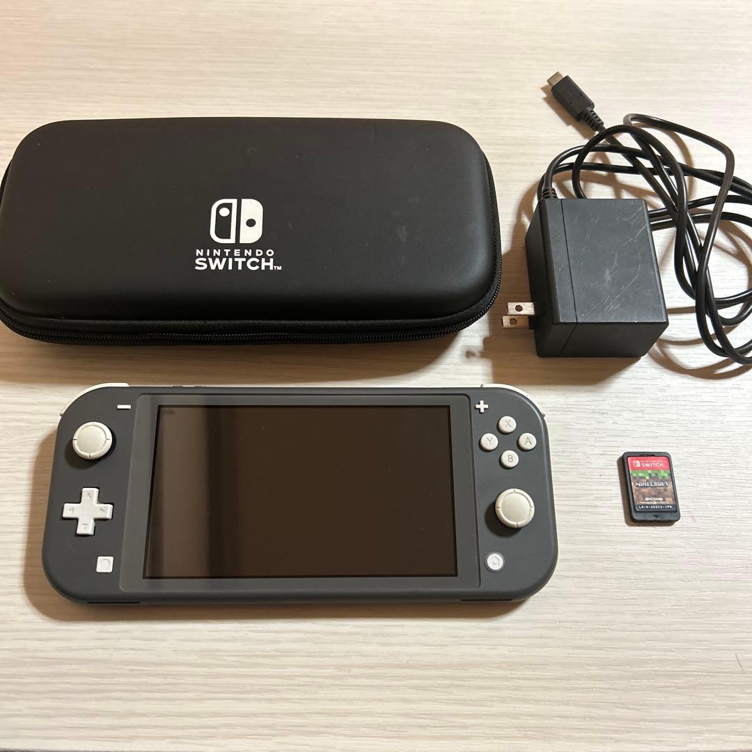 ニンテンドースイッチ ライト グレー 本体＋マインクラフト＋ハードポーチ＋充電器