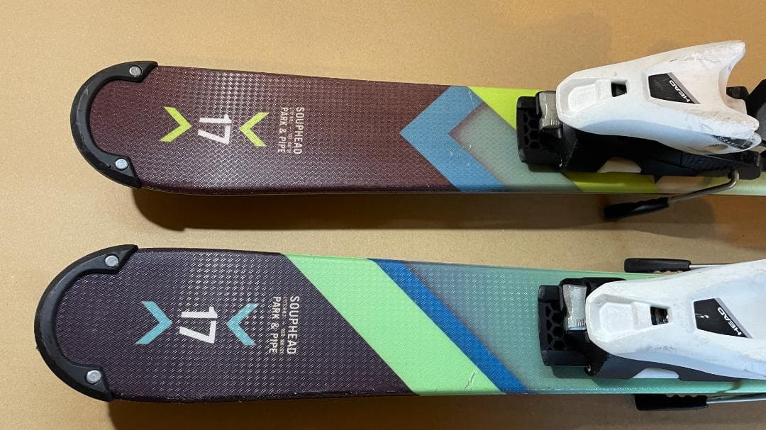 スキー板　キッズ　ヘッド　117㎝　ツインチップ　フリースキー