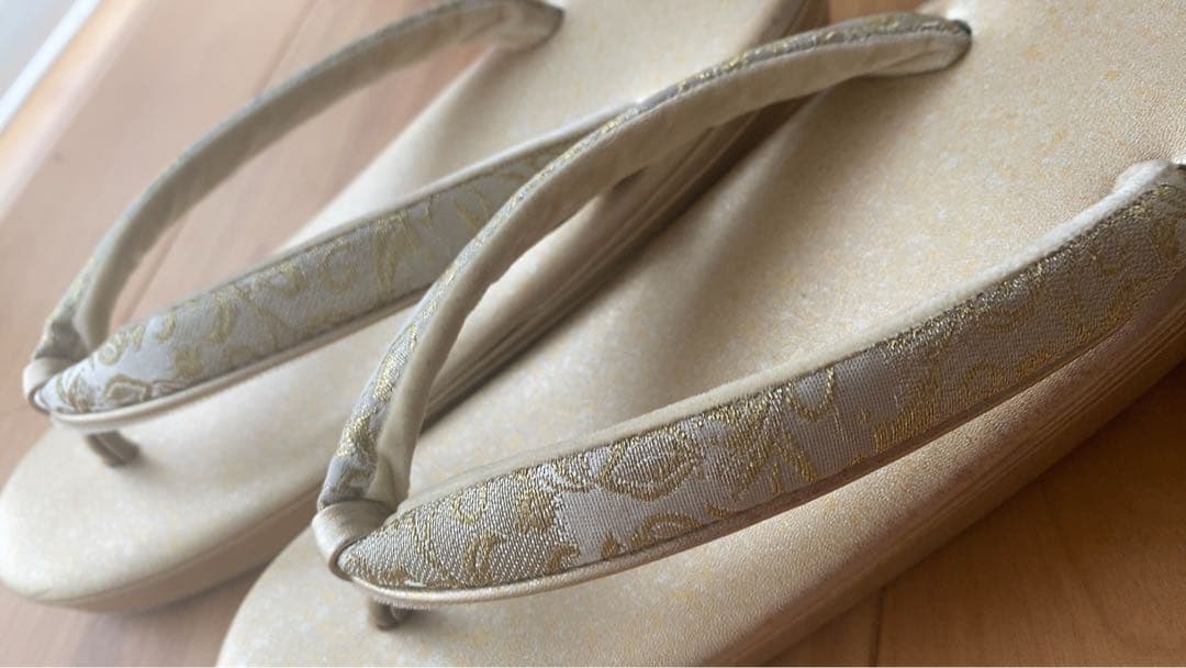 紗織 美品 草履バッグセット パールトーン 入学式 結婚式 成人式