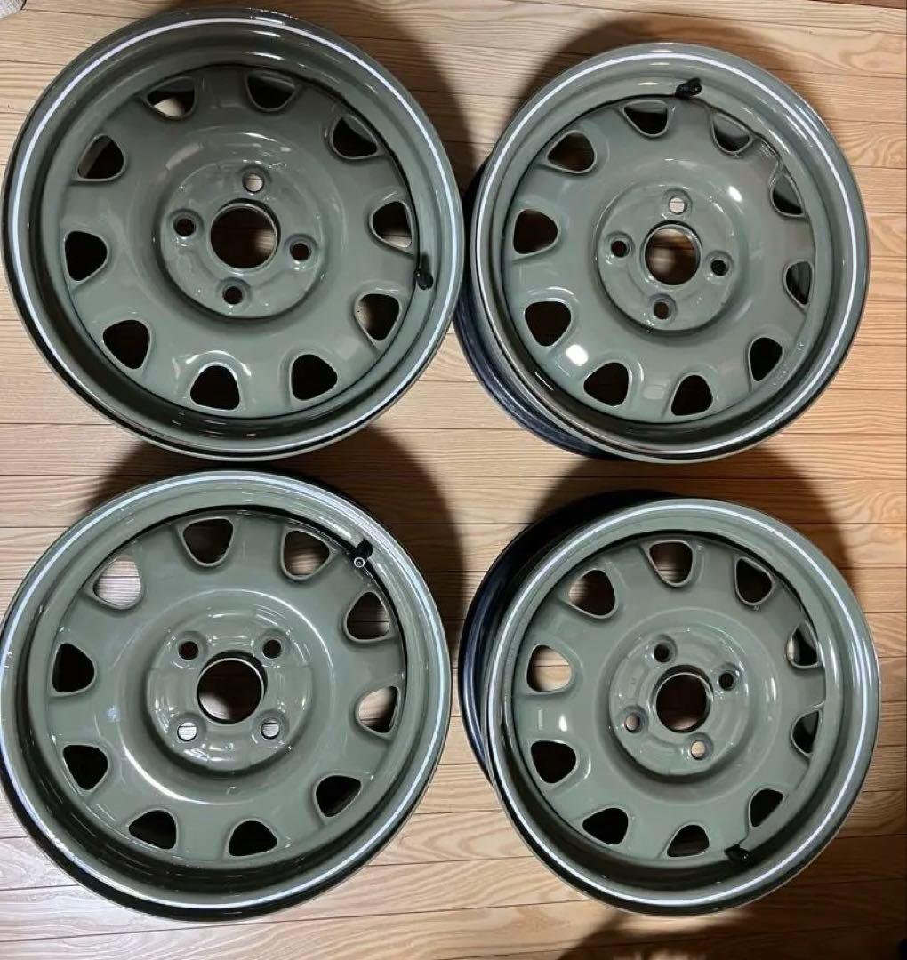 カスタムスチールホイール　14インチ 軽自動車などに