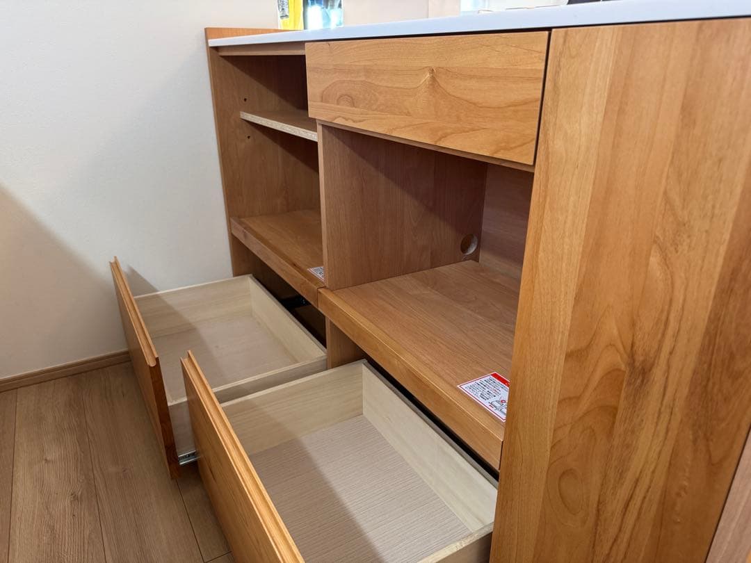 【定価81400円】キッチンカウンター　堀田木工　アンアン144カウンター　国産