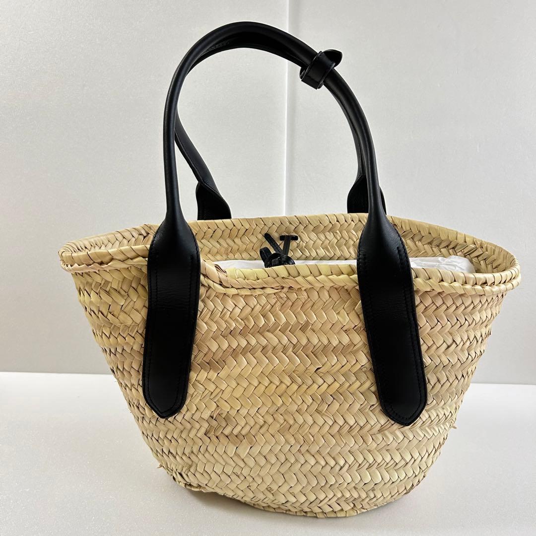 J&M DAVIDSON M Basket かごバッグ ハンドバッグ ブラック