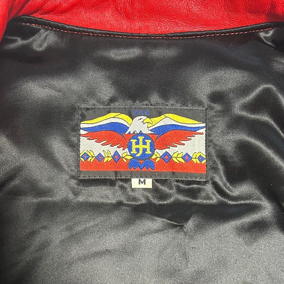 希少JEFF HAMILTON シカゴ・ブルズ レザースタジャン レッド M