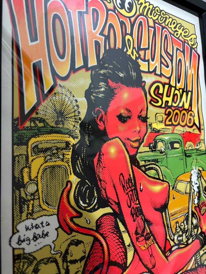 ロッキンジェリービーン HOTROD ポスター　シルクスクリーン
