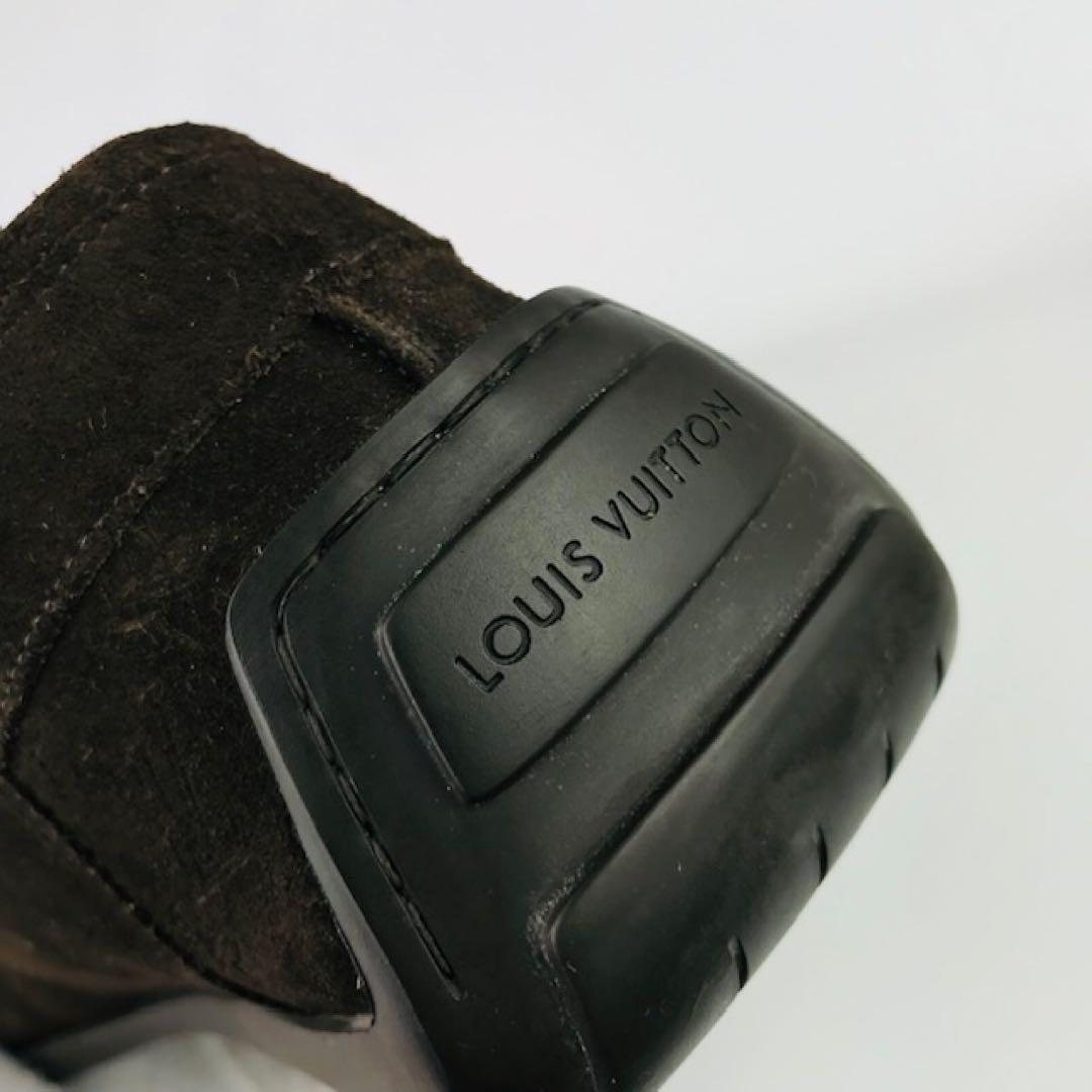 美品★ルイヴィトン・レザー モノグラム柄 ドライビングシューズ(91/2)