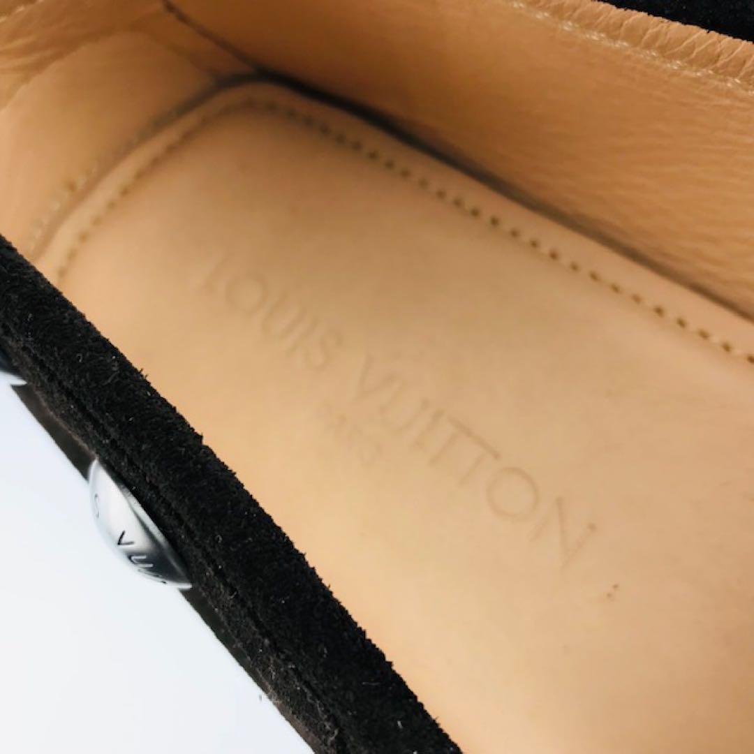 美品★ルイヴィトン・レザー モノグラム柄 ドライビングシューズ(91/2)