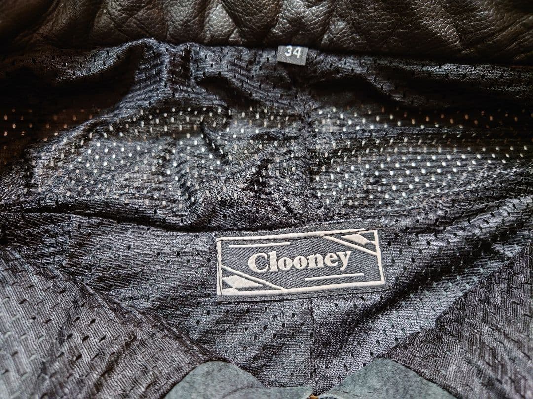 【メンテ済 34】Clooney P04 美品 本革レザーパンツ　プロテクター付