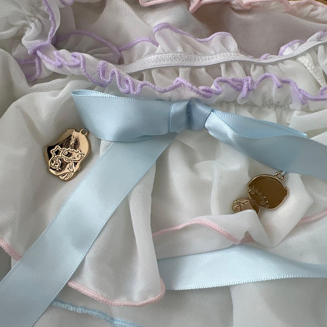 ディアマイラブ　キキララ　水着　ビキニ　ブルー　ハート柄