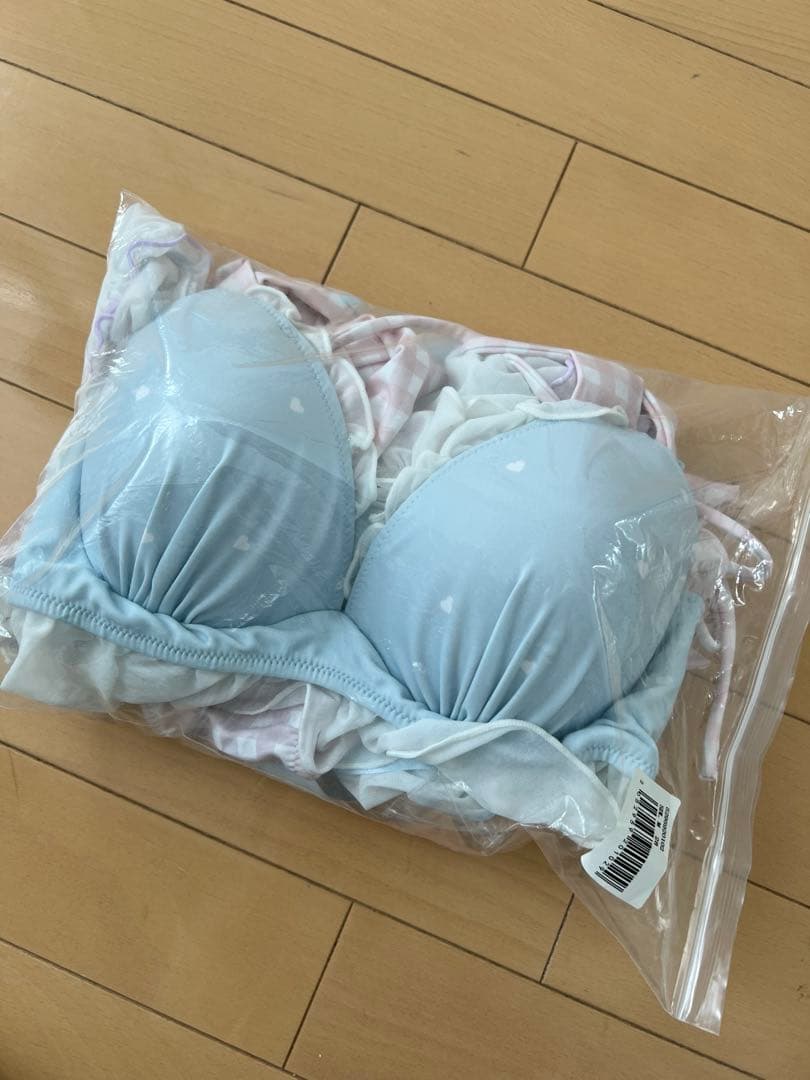 ディアマイラブ　キキララ　水着　ビキニ　ブルー　ハート柄