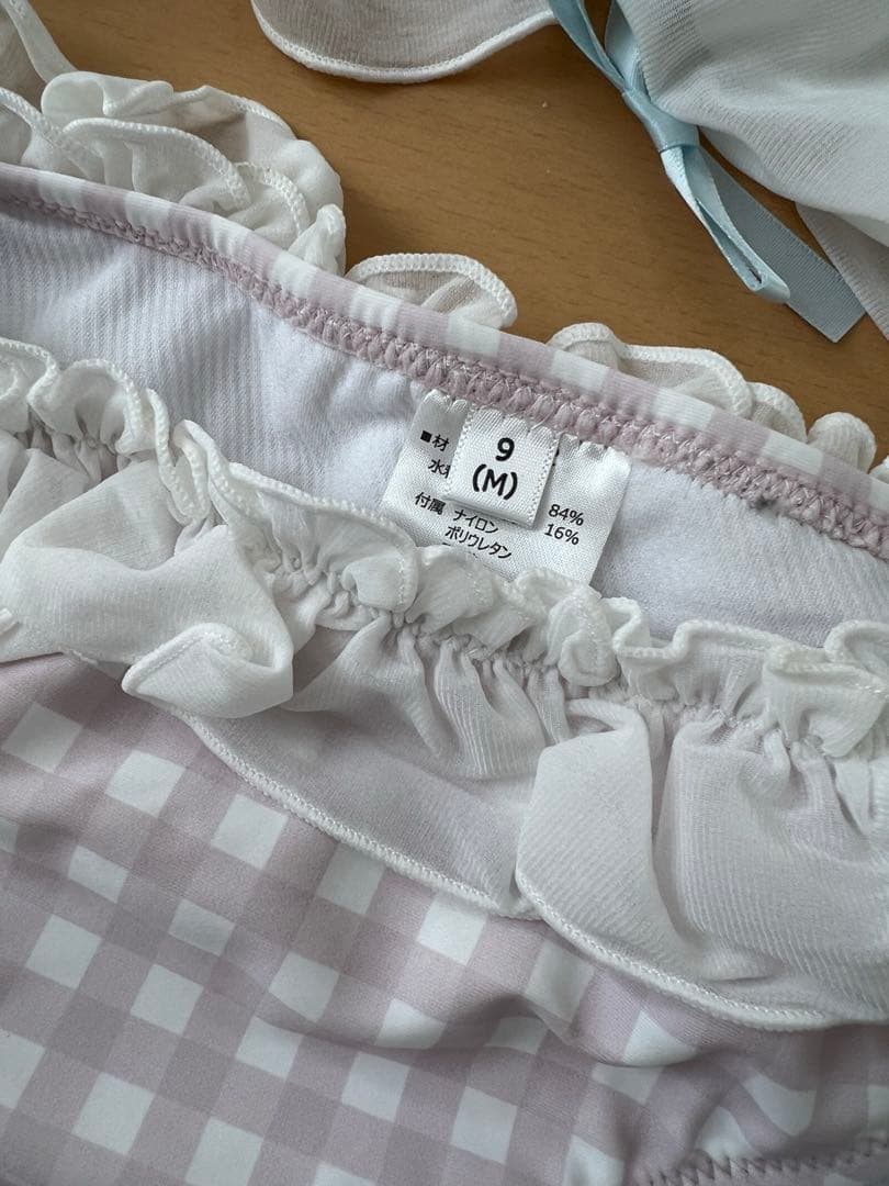 ディアマイラブ　キキララ　水着　ビキニ　ブルー　ハート柄