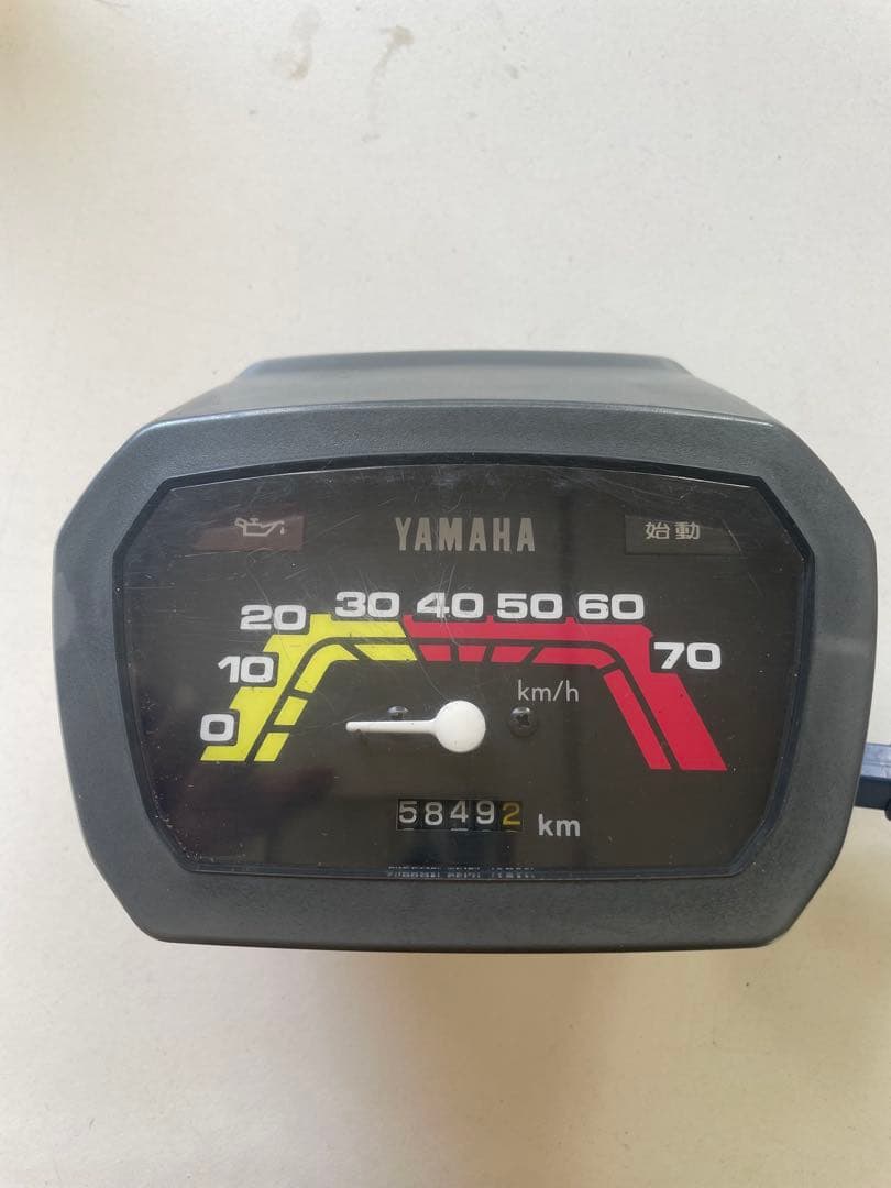 YAMAHA ペリカンジョグ　27V 初期型70kmメーター
