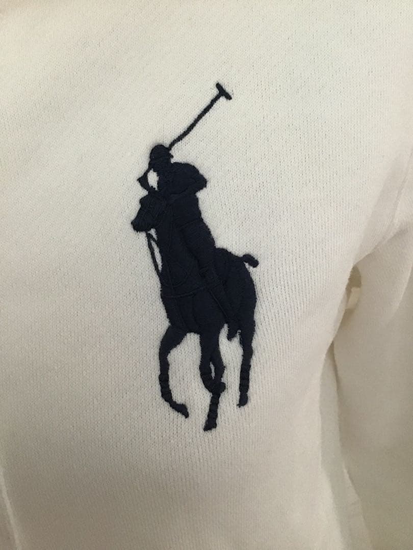 ★ラルフローレン★Y2K ビッグポニー パーカー ホワイト アメリカ