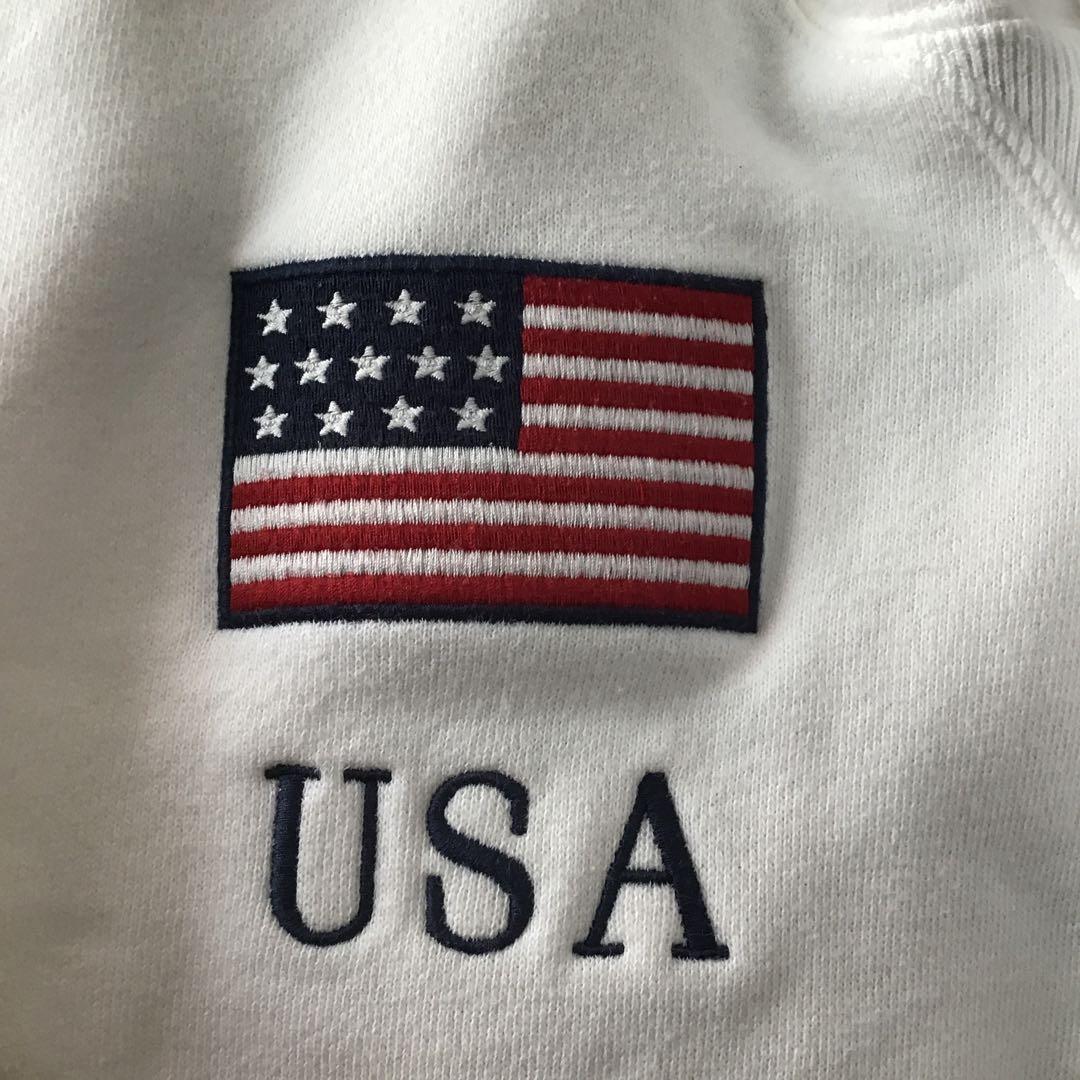 ★ラルフローレン★Y2K ビッグポニー パーカー ホワイト アメリカ