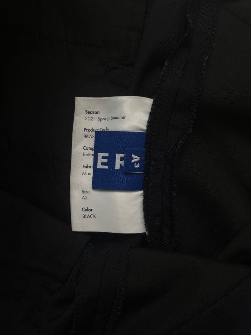 ADER 黒スーツ ジャケットとスラックス セット 上A1下A3サイズ