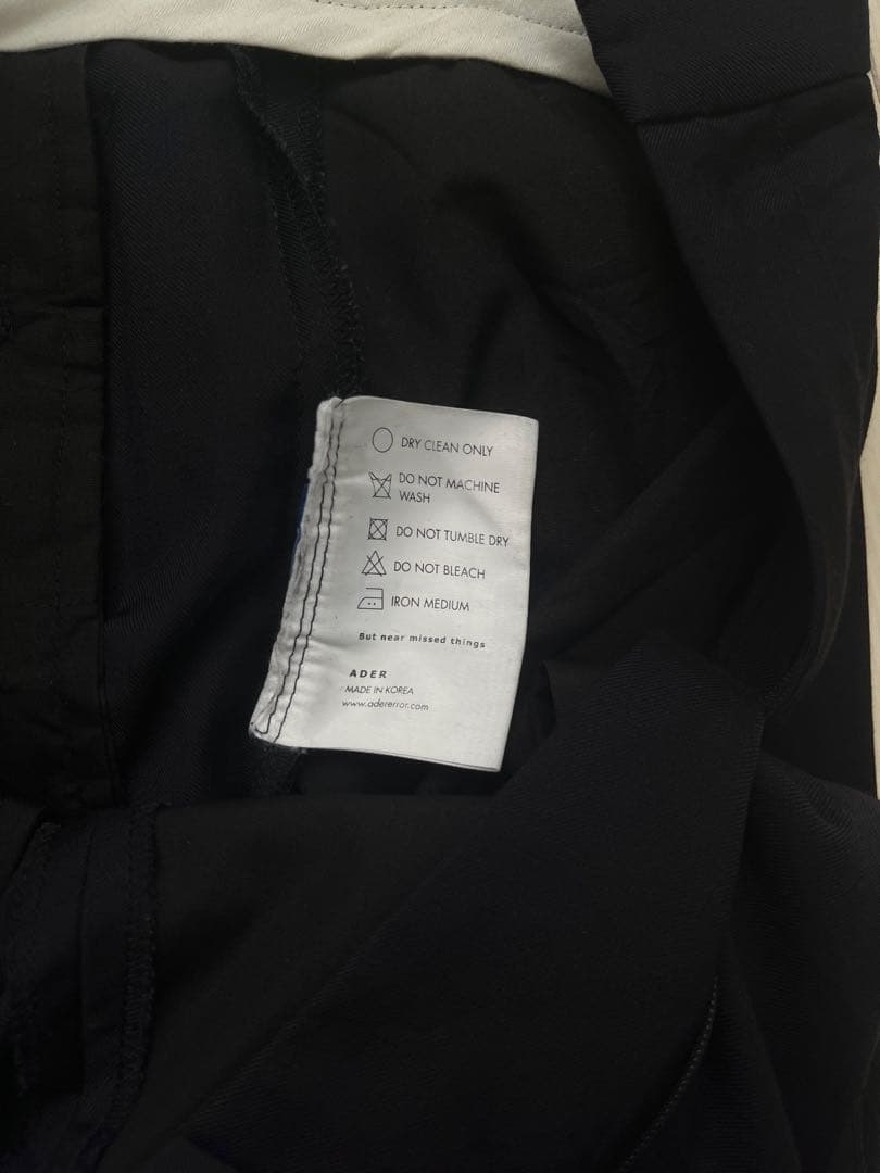 ADER 黒スーツ ジャケットとスラックス セット 上A1下A3サイズ