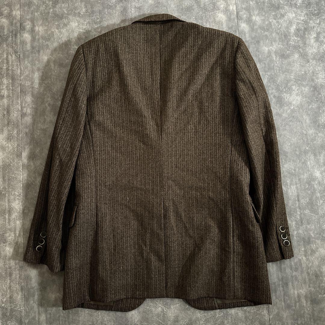 極上ウール ブラウンスリーピーススーツ & ChristianDiorネクタイ