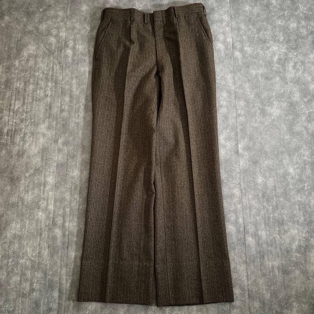 極上ウール ブラウンスリーピーススーツ & ChristianDiorネクタイ