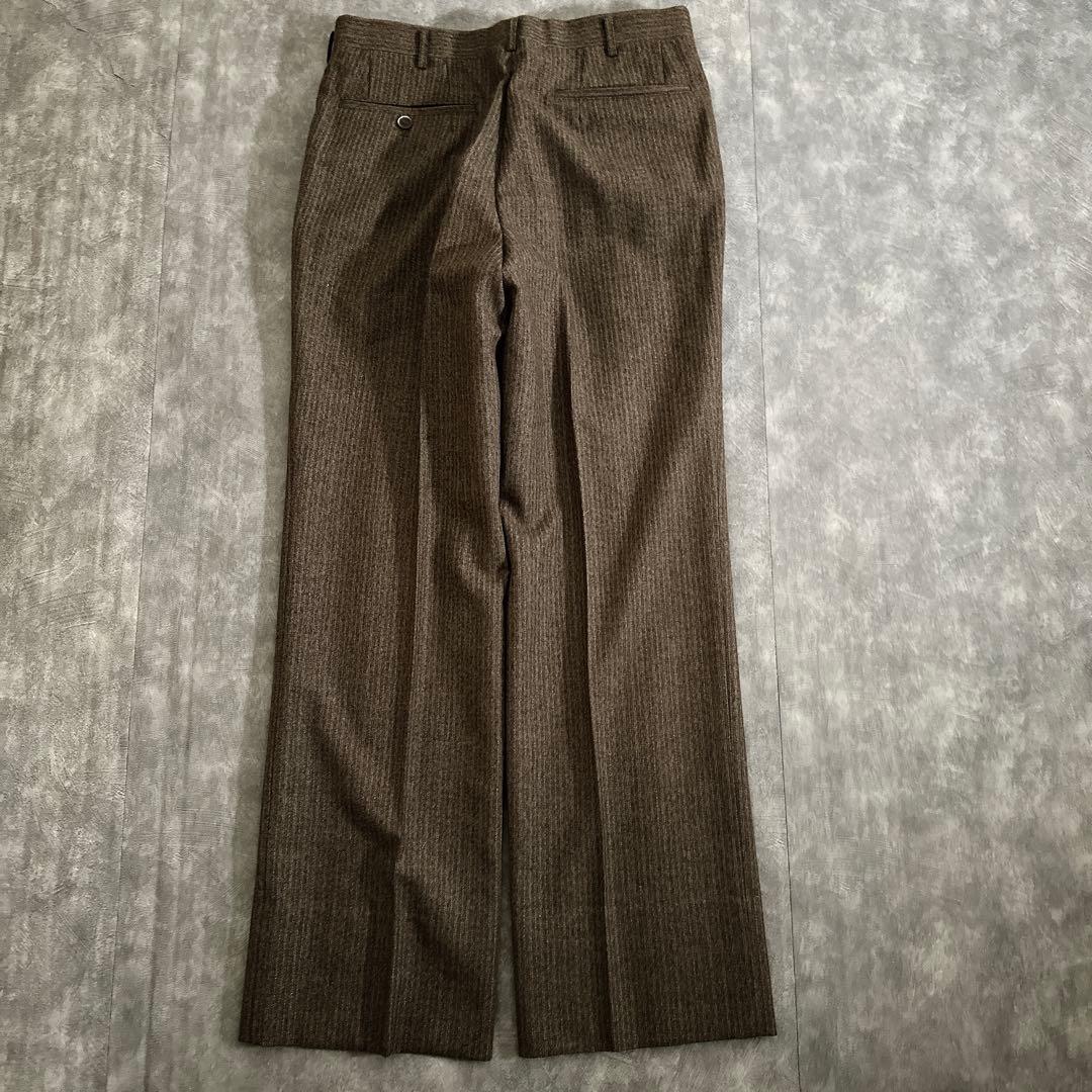 極上ウール ブラウンスリーピーススーツ & ChristianDiorネクタイ