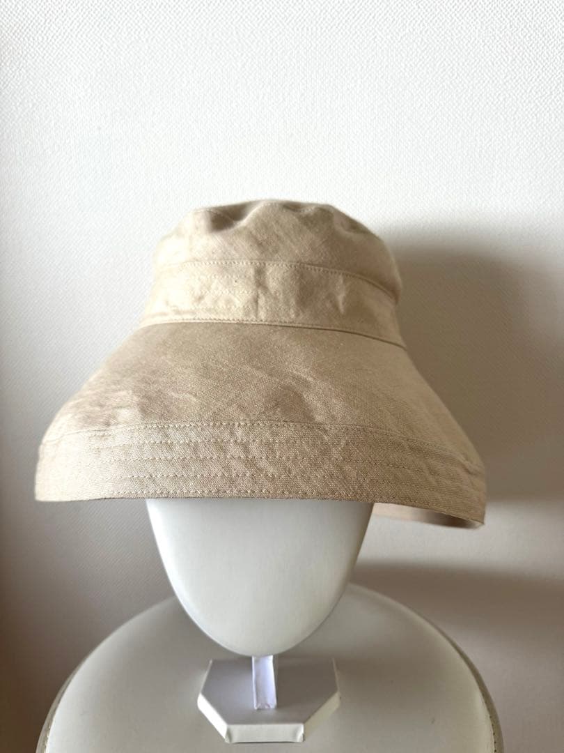 希少品 美品 アッシーナニューヨーク リネン100%帽子