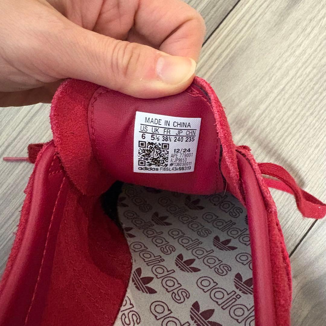 アディダス adidas TABACCO タバコ 赤 レッド24cm