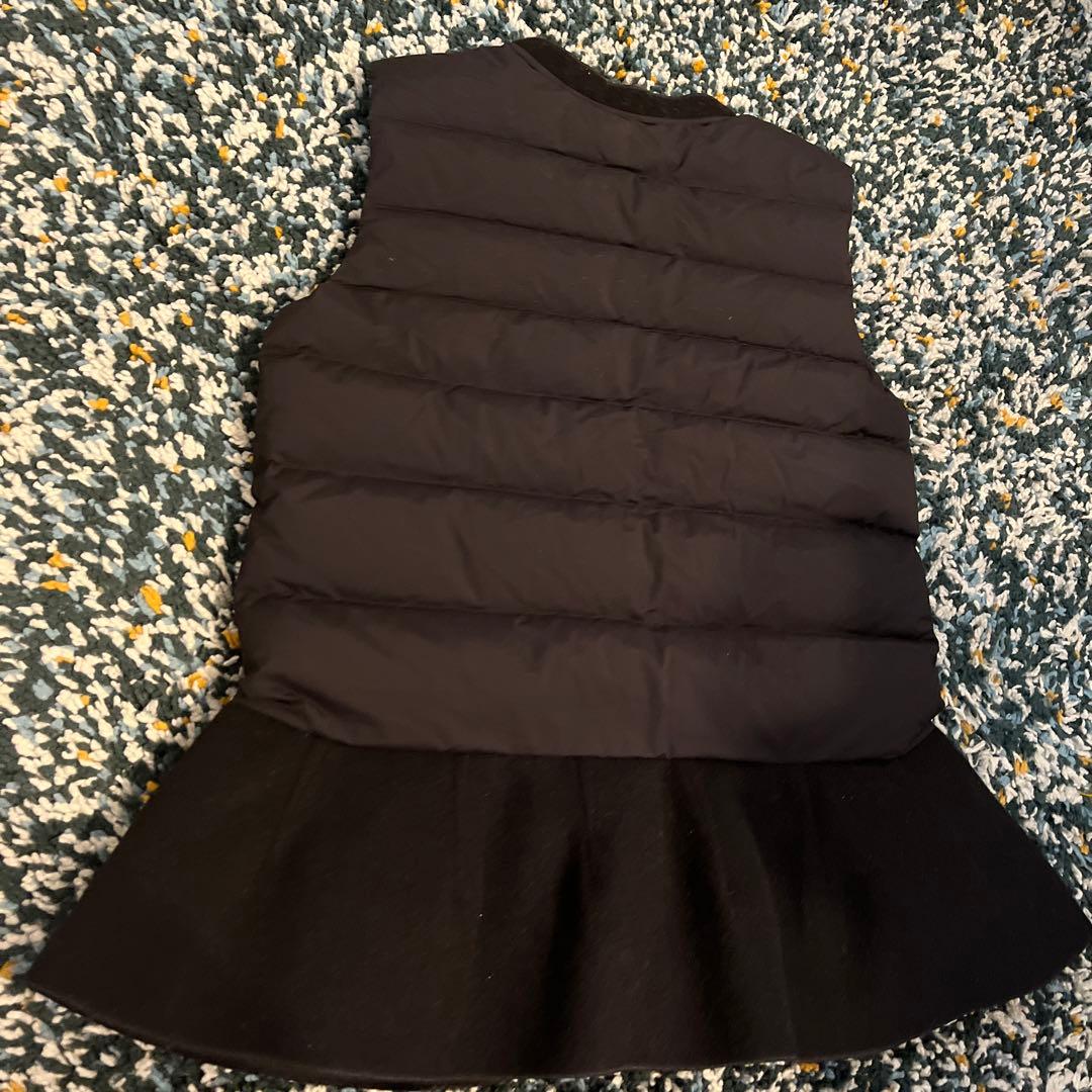 sono ソーノ ペプラムダウンベスト　ブラック　サイズ1