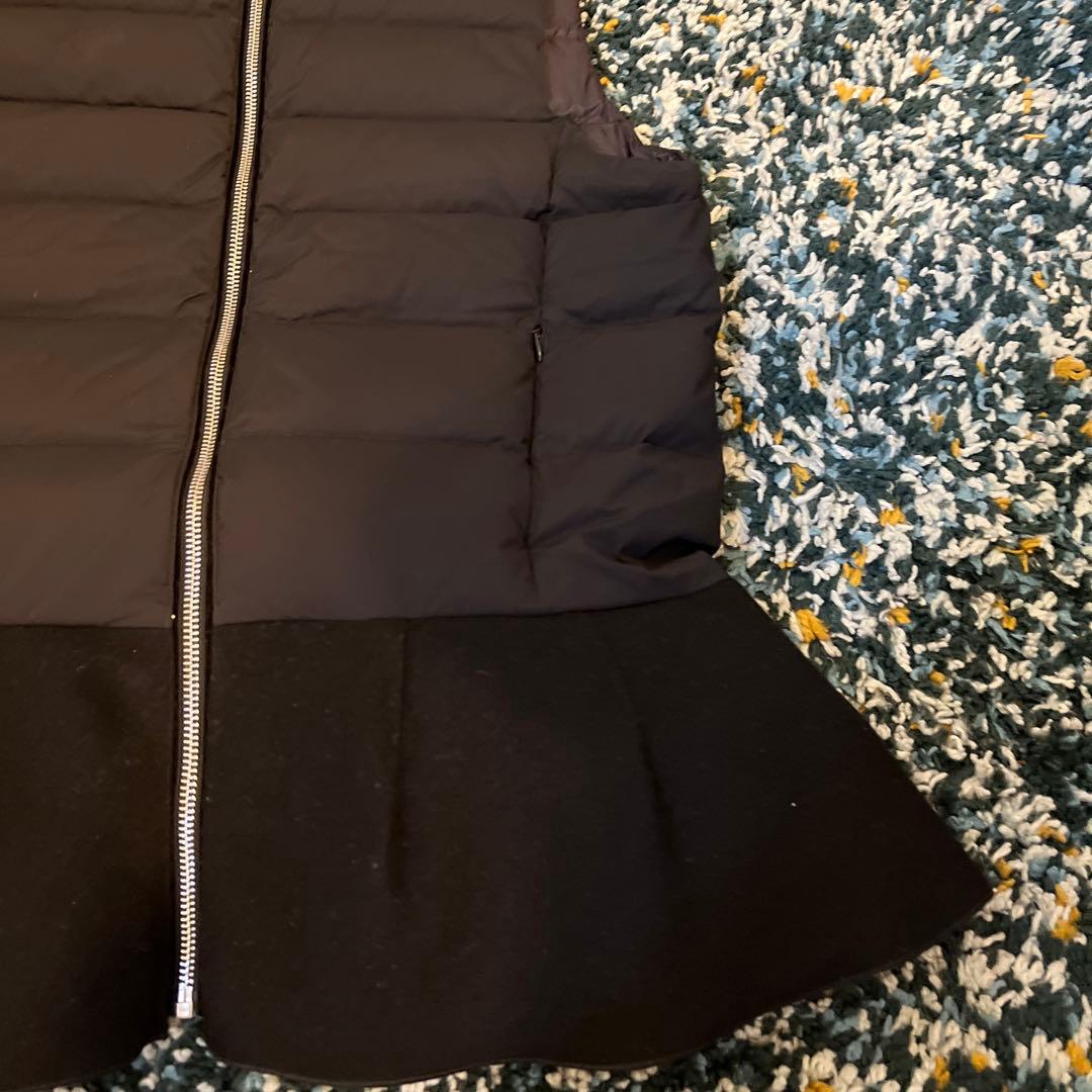 sono ソーノ ペプラムダウンベスト　ブラック　サイズ1