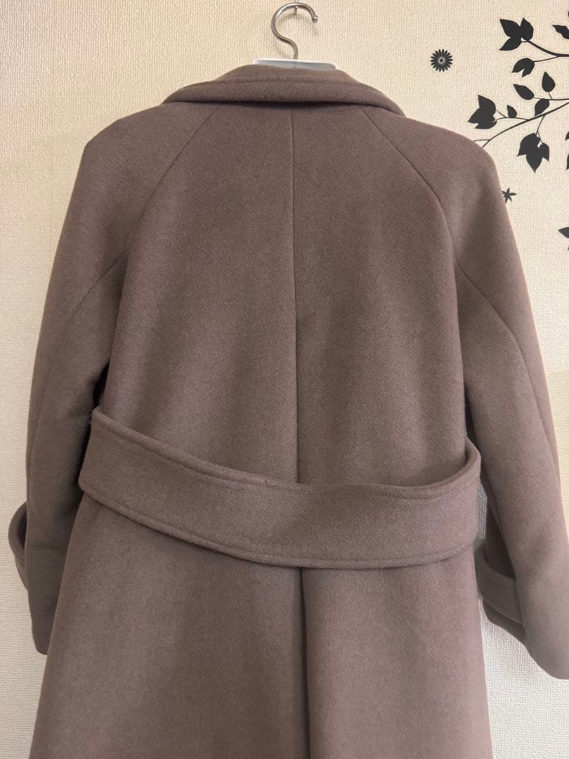 コヒナ XS バックフレアチェスターコート ロング丈 Aライン ウール