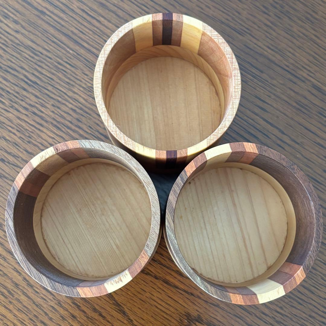 ΣＮ+F/9 paper cup holder 寄せ木カップ エヌエフナイン