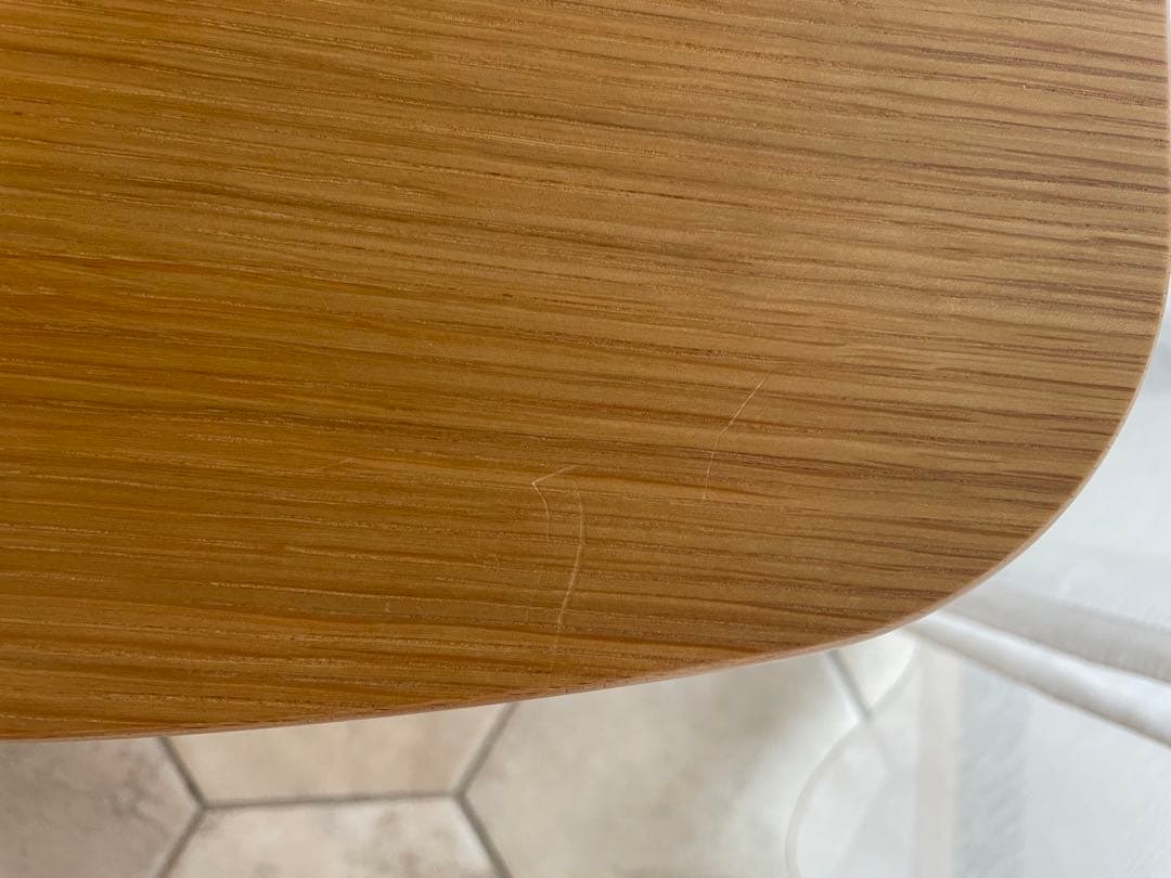 IDEE フェレ チェア ウッドシート ホワイト×ナチュラル　１脚