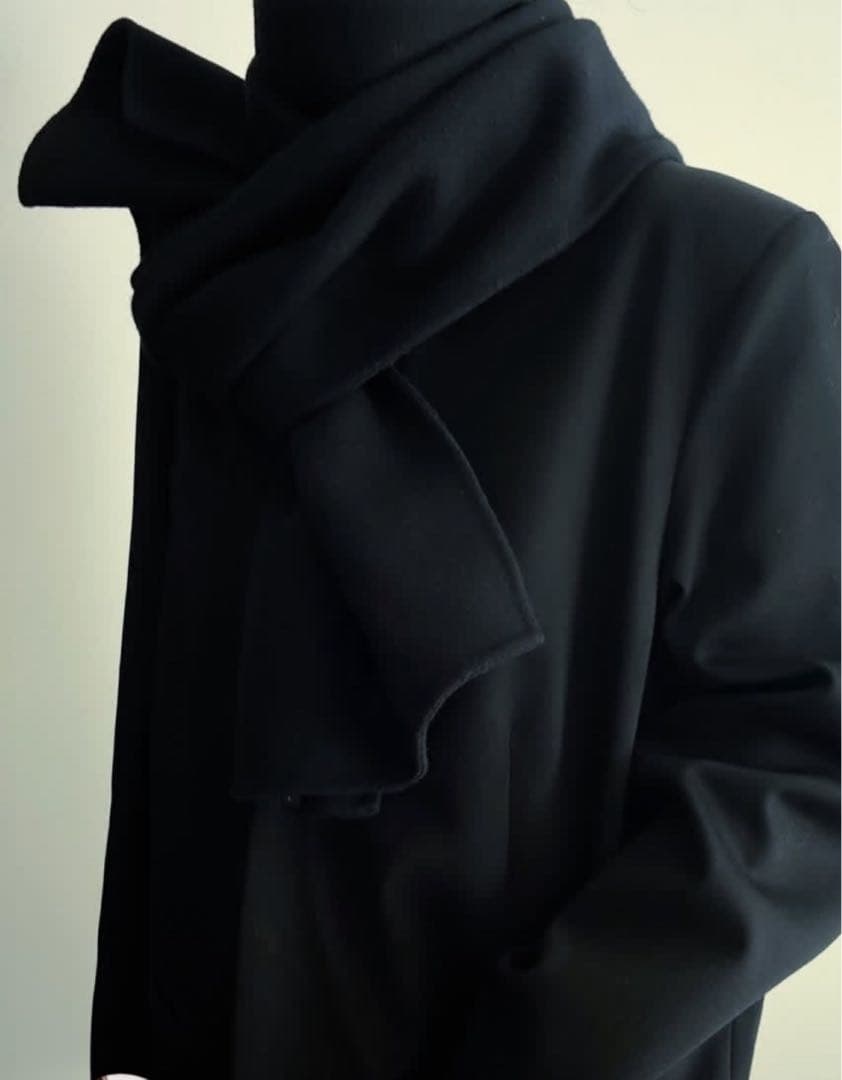 【新品未使用タグ付き】digne throw shawl coat ブラック