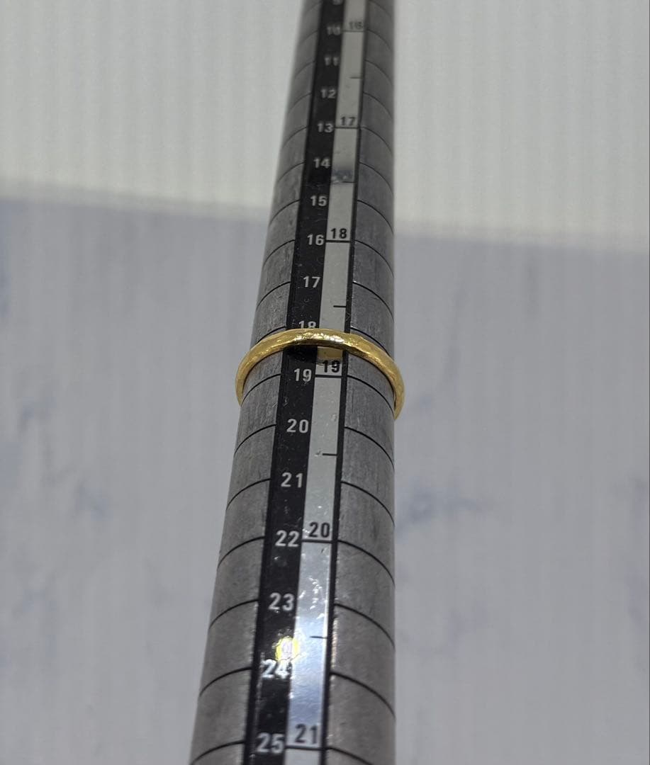 k24純金指輪　手作りリング