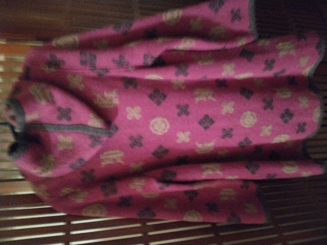 伊太利屋コート15号、パープルピンク、フード、