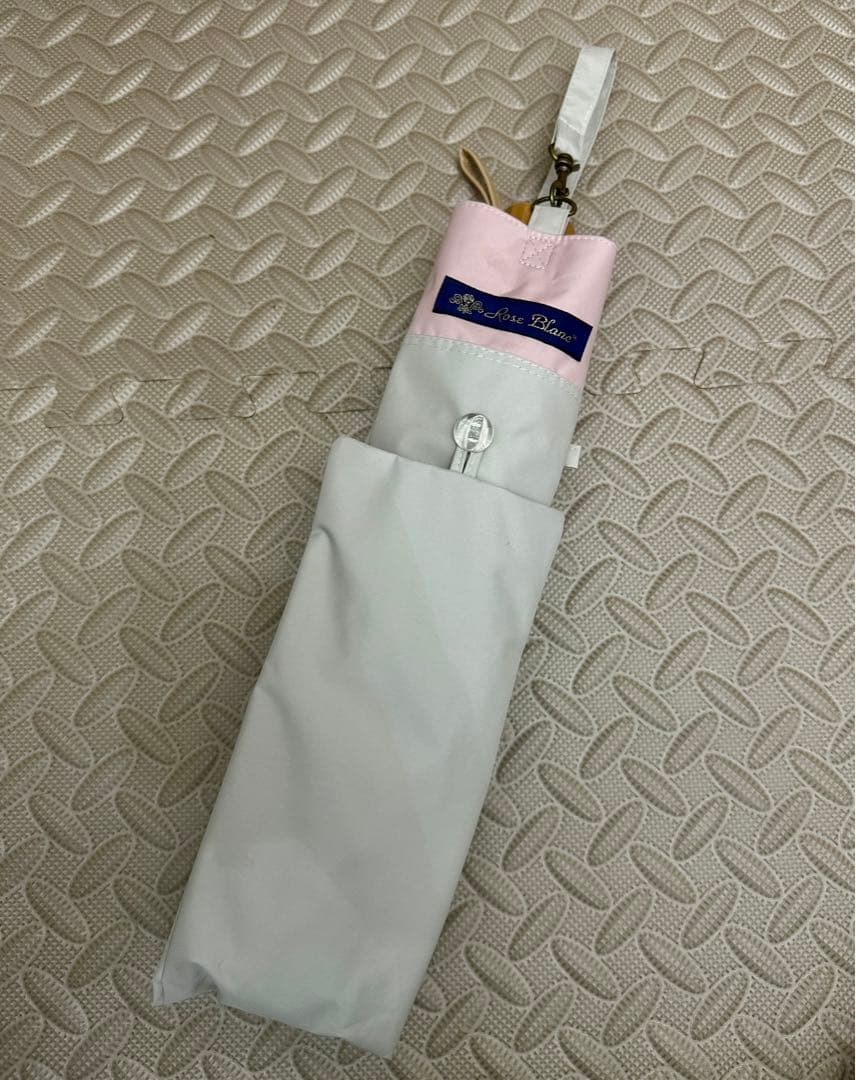 芦屋ロサブラン Rose Blan 日傘 2段折りショート 50cm コンビ