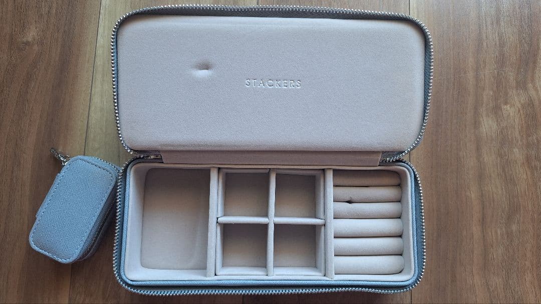 【STACKERS】トラベル ジュエリー ボックス L ダスキーブルー