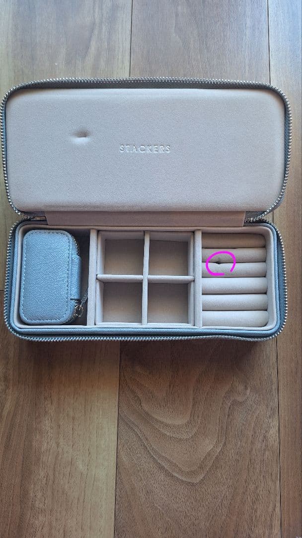 【STACKERS】トラベル ジュエリー ボックス L ダスキーブルー