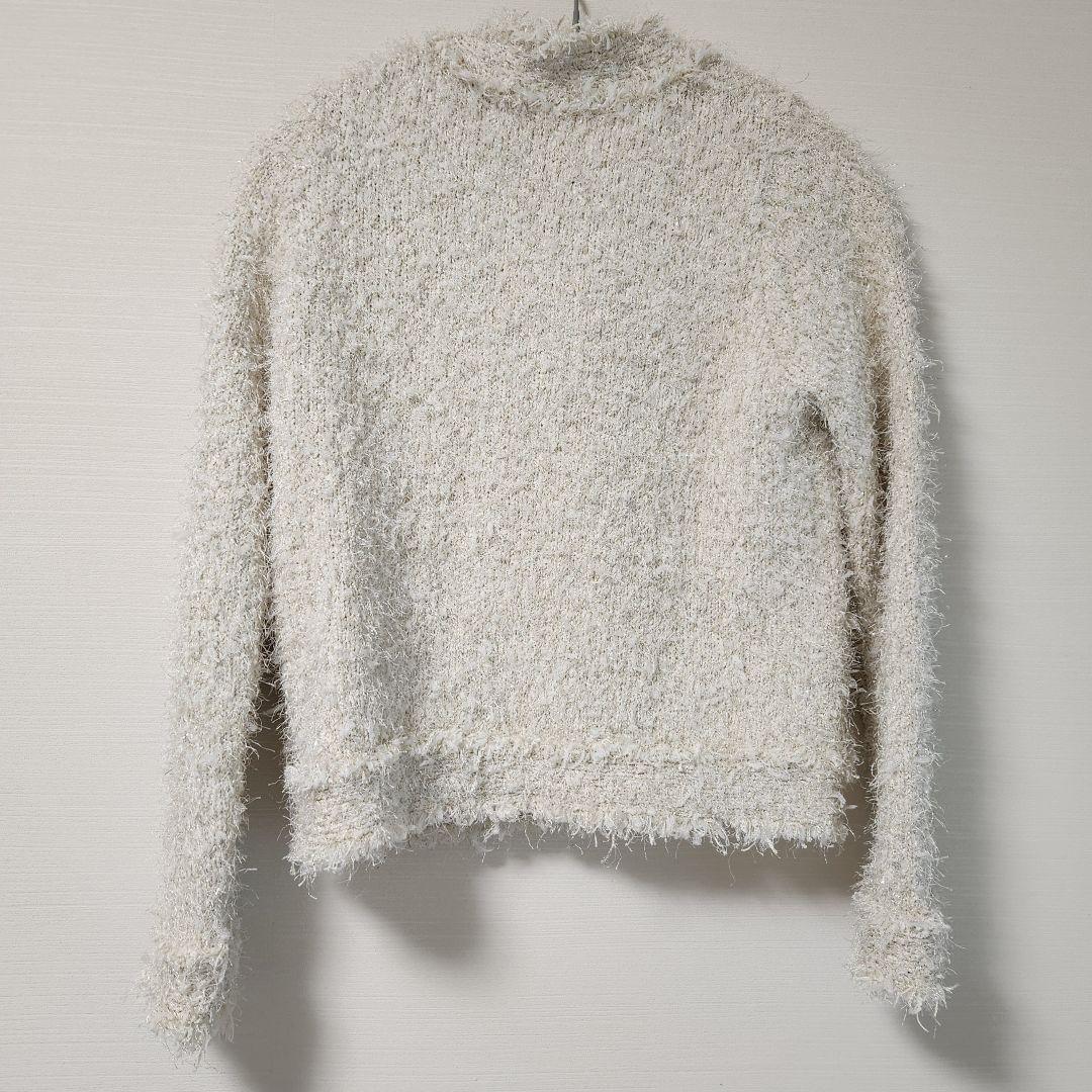 メルカリ最安★雑誌掲載★ウィムガゼット　ラメツイード ニットジャケット ベージュ