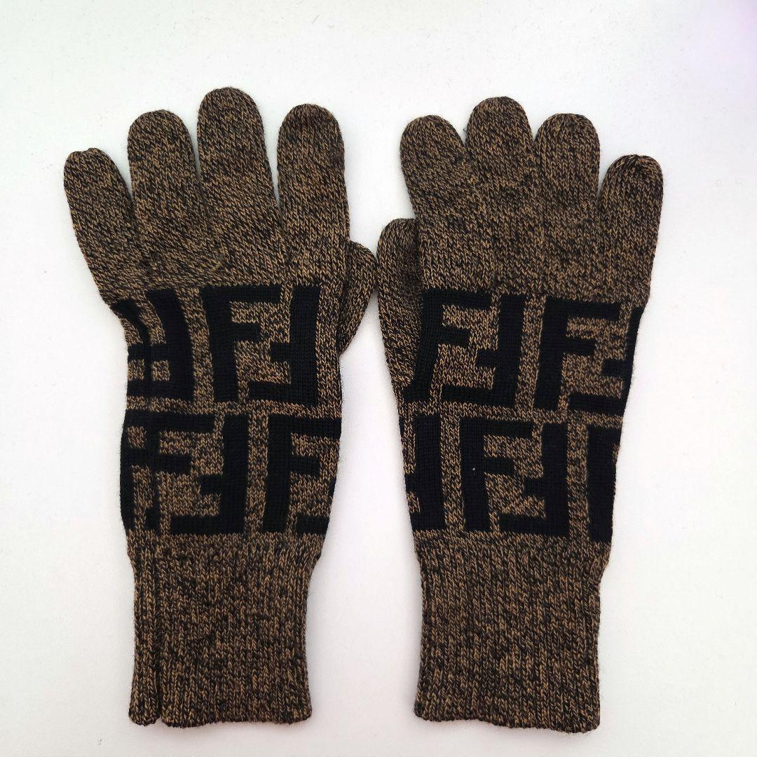 FENDI フェンディ ズッカ柄 手袋 イタリア製 美品