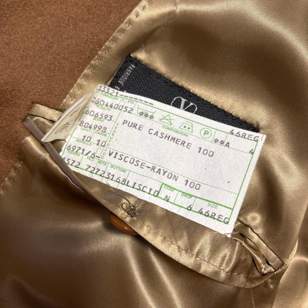 valentino garavani カシミヤ　ブラウン ダブルロングコート