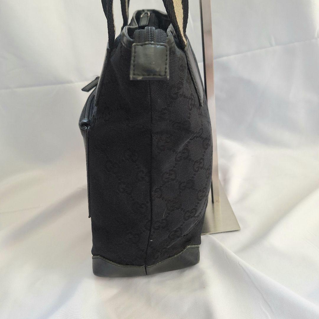 GUCCI / グッチ GG柄 トートバッグ ハンドバッグ シェリーライン 黒